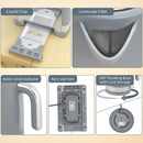 HOMCOM 3000W Rapid Boil Kettle And Toaster Set With Otter Thermostat, Grey