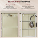 HOMCOM Fabric Chest of Drawers, 4 Drawer Dresser for Bedroom