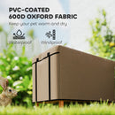 PawHut Rabbit Hutch Cover, Guinea Pig Hutch Cover for X-D2-0047, Brown