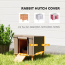 PawHut Rabbit Hutch Cover, Guinea Pig Hutch Cover for X-D2-0047, Brown