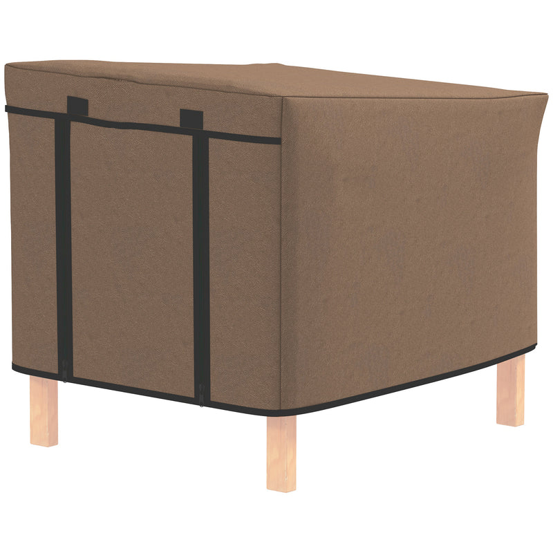 PawHut Rabbit Hutch Cover, Guinea Pig Hutch Cover for X-D2-0047, Brown