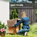 PawHut Rabbit Hutch Cover, Guinea Pig Hutch Cover for X-D2-0047, Brown