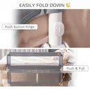 HOMCOM Children's Protective Bed-Side Guard - Grey