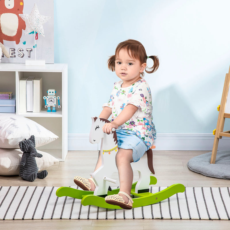 HOMCOM Rocking Horse - Multicoloured