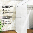 Outsunny Walk-in Greenhouse With, Outdoor Small Greenhouse, White
