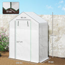 Outsunny Walk-in Greenhouse With, Outdoor Small Greenhouse, White