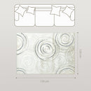 HOMCOM Swirl Pattern Washable Rug, Allergy-Friendly Floor Carpet, Cream