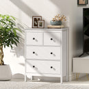 HOMCOM Modern Chest of Drawers, 4 Drawer Dresser for Bedroom, White