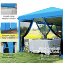 Outsunny 6 X 3(m) Pop Up Party Tent Canopy With 6 Removable Sidewalls