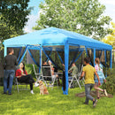 Outsunny 6 X 3(m) Pop Up Party Tent Canopy With 6 Removable Sidewalls