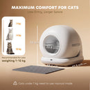 PawHut 72L Self Cleaning Cat Litter Tray App Control For Multiple Cats