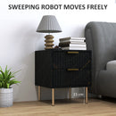 HOMCOM Bedside Table Bedside Cabinet with 2 Drawers for Bedroom