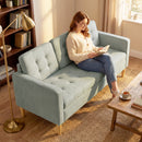 HOMCOM Modern 3 Seater Sofa with Hidden Storage and Rubber Wood Legs