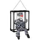 Outsunny Voice Activated Animatronics Hinging Skeleton Halloween Decoration