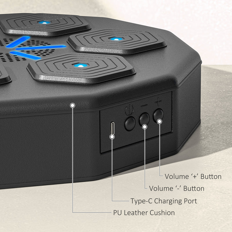 SPORTNOW Smart Music Boxing Machine with Bluetooth Connection and LED Light
