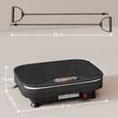SPORTNOW Vibration Plate Exercise Machine with Cool Lights and Bluetooth