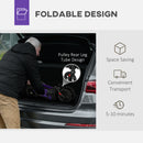 HOMCOM Folding Rollator Walker with Seat, Backrest, Bag, 4 Wheels