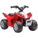 AIYAPLAY Honda Licensed Kids Electric Quad Bike 6V ATV 1.5-3 Years Red And Blue