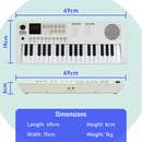 Axus 37 Mini Key Compact Keyboard - Arctic White