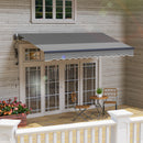 Outsunny 3.5 x 3(m) Electric Retractable Awning w/ Aluminium Frame