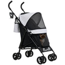PawHut Lightweight Foldable Dog Stroller for Mini Dogs