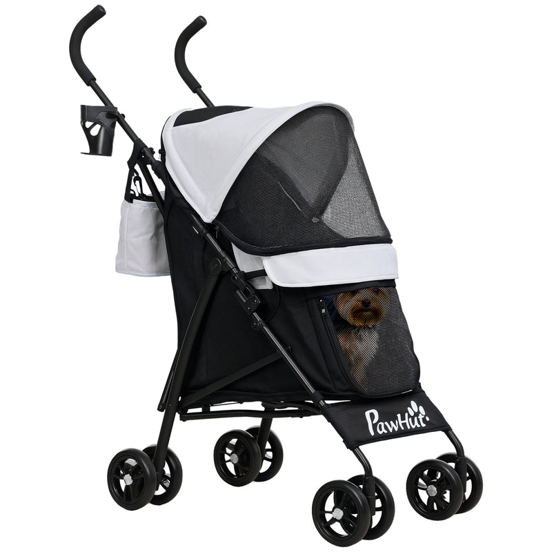 PawHut Lightweight Foldable Dog Stroller for Mini Dogs
