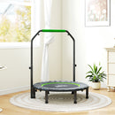 HOMCOM 40\" Foldable Mini Fitness Trampoline w/ Foam Handle