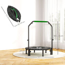 HOMCOM 40\" Foldable Mini Fitness Trampoline w/ Foam Handle
