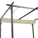 Outsunny Outdoor Metal Pergola With Retractable Awning Canopy 3x3m - Beige