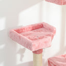 PawHut 173cm Cat Tower Scratching Post Activity Centre for Indoor Pink