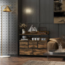 HOMCOM Bedroom Chest of Drawers 5 Drawer Dresser w/ Shelves