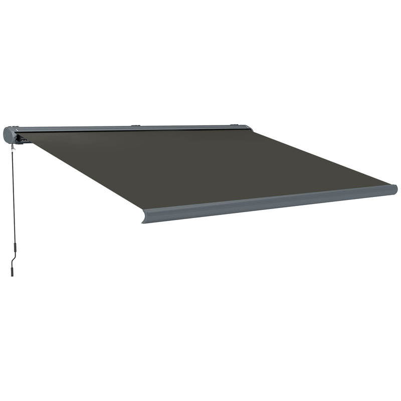 Outsunny 4x3(m) Full Cassette Electric Awning, Aluminium Frame