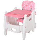 HOMCOM HDPE 3-in-1 Baby Booster High Chair Pink