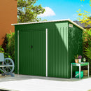 Outsunny Outdoor Storage Shed, 7.5 X 4.3ft Metal Garden Shed, Green