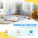 HOMCOM Kids Pink Gymnastic Bar W/ Adjustable Height, Foldable Training Bar