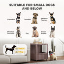 PawHut Dog Crate Kennel Cage, Indoor End Table, Purple