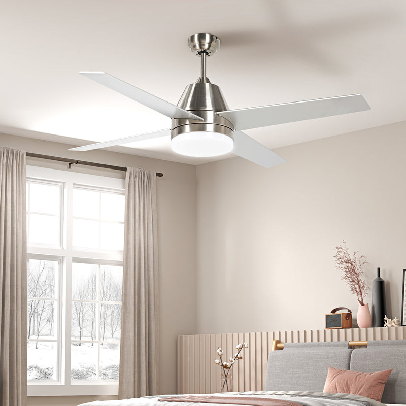 HOMCOM Mounting Reversible Ceiling Fan with Light, Remote