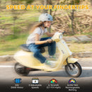 AIYAPLAY 24V Battery Powered Ride On Motorcycle With Manual Throttle, Beige