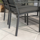 Outsunny Set Of 4 Outdoor Seat Cushion With Ties, For Patio Furniture, Grey