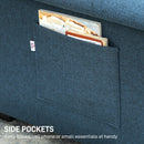 HOMCOM Click Clack Sofa Bed 2 Seater Sofa Bed for Living Room