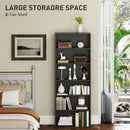 HOMCOM 6 Tier Bookshelf, Freestanding Bookcase With Adjustable Shelves