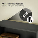 HOMCOM 6 Tier Bookshelf, Freestanding Bookcase With Adjustable Shelves