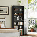 HOMCOM 6 Tier Bookshelf, Freestanding Bookcase With Adjustable Shelves