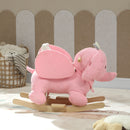 AIYAPLAY Kids Rocking Horse, Baby Ride On Rocker With Safety Belt, Pink