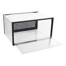 Livingandhome Grey Padded Shoe Storage Bench