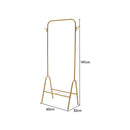 Lifeideas Freestanding Gold Clothes Rack with Bottom Shelf