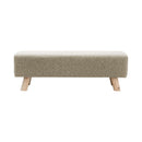 Livingandhome Tofu-style Footstool with Solid Pine Legs