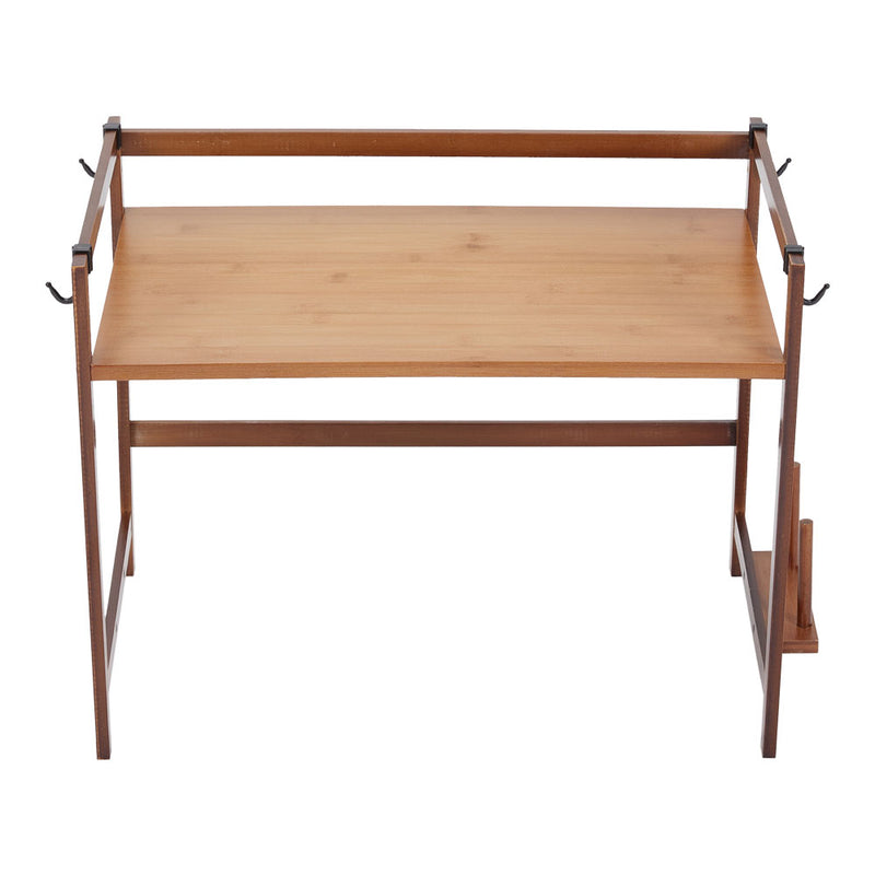 Lifeideas Wooden Spice Rack Organizer with Hooks