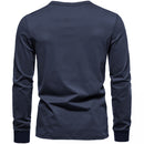 Long-Sleeved Henley T-Shirt
