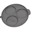 Breeins 3-Hole Cast Iron Frying Pan